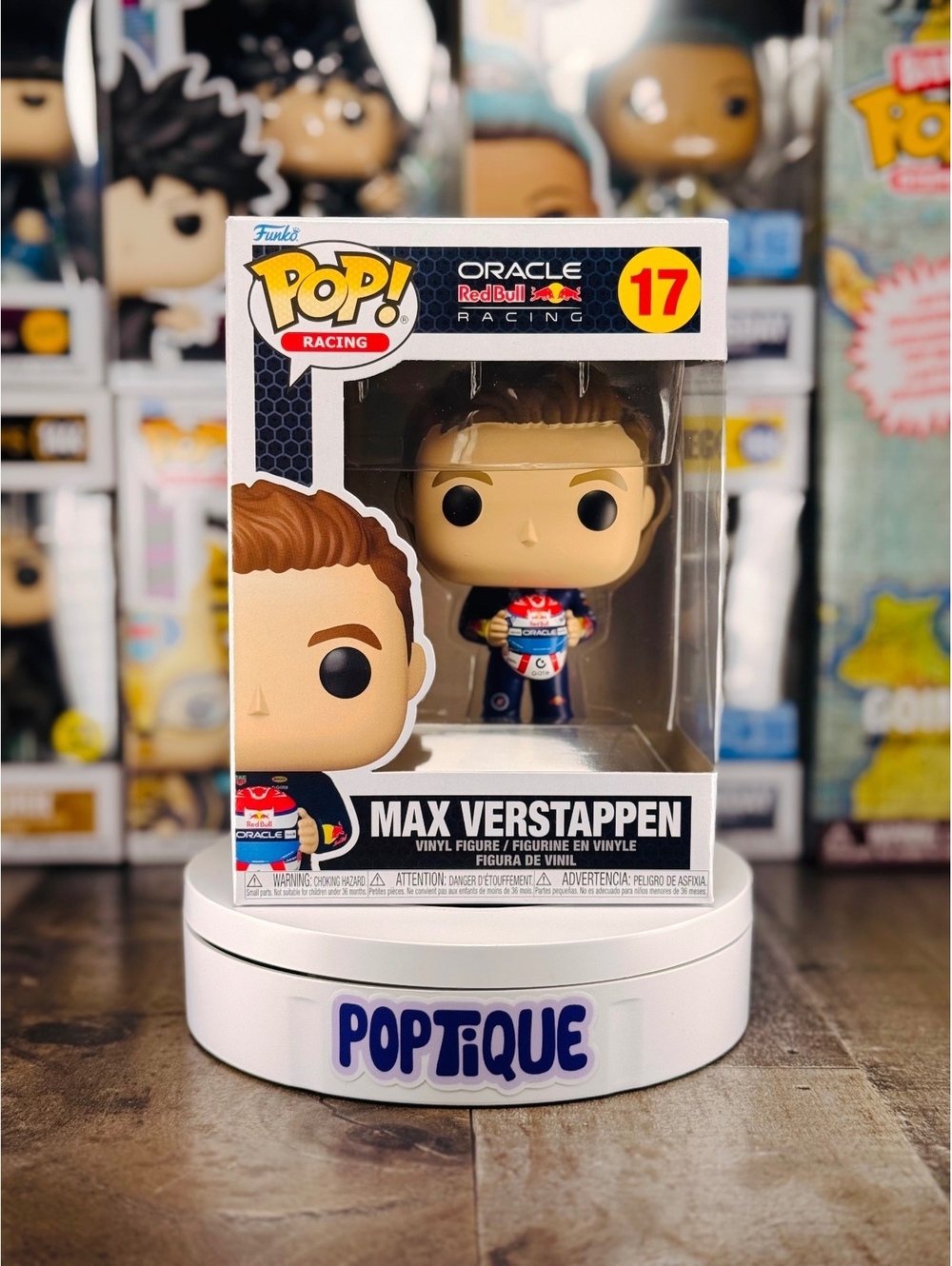 Formula 1 Red Bull Verstappen (Holding Helmet) Funko Pop! #17